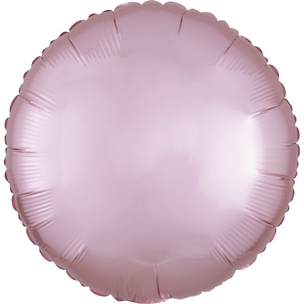 Folienballon Rund (inkl. Heliumfüllung) Satin Luxe Pastel-Pink
