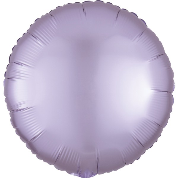 Folienballon Rund (inkl. Heliumfüllung) Satin Luxe Pastel-Lila