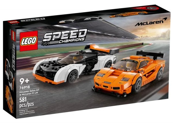 LEGO® Speed McLaren Solus GT &amp; McLaren F1 LM 76918