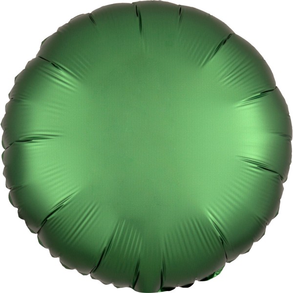 Standard &quot;Satin Luxe Emerald&quot; Folienballon Rund (inkl. Heliumfüllung)