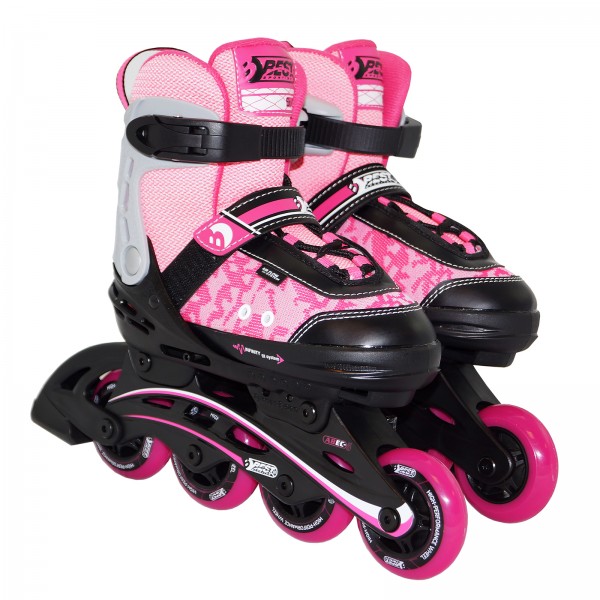 Best Sporting Inline Skates pink Größe verstellbar