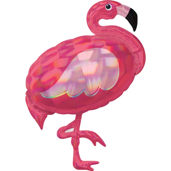 SuperShape Pink Flamingo Folienballon (inkl. Heliumfüllung)