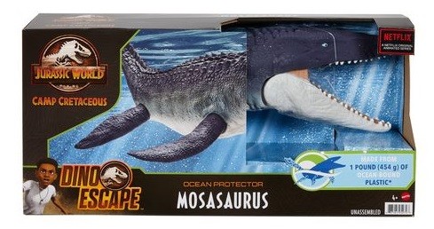 Mattel Jurassic World Schützer der Meere Mosasaurus Dinosaurier Figur GXC09