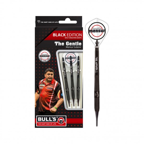 BULL&#039;S Champions Mensur Suljovic Black-Edition Soft Dart | 18 Gr.