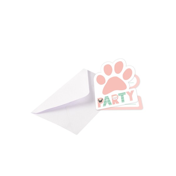 Einladungskarten &amp; Umschläge Hello Pets (8 Stk.)