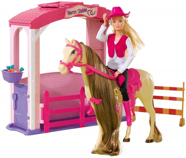 Simba Steffi Love Puppe mit Pferd und Stall 105730373